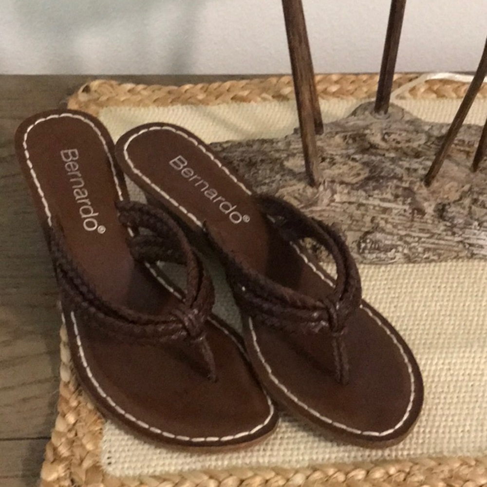 Bernardo leather sandles, made in Brazil